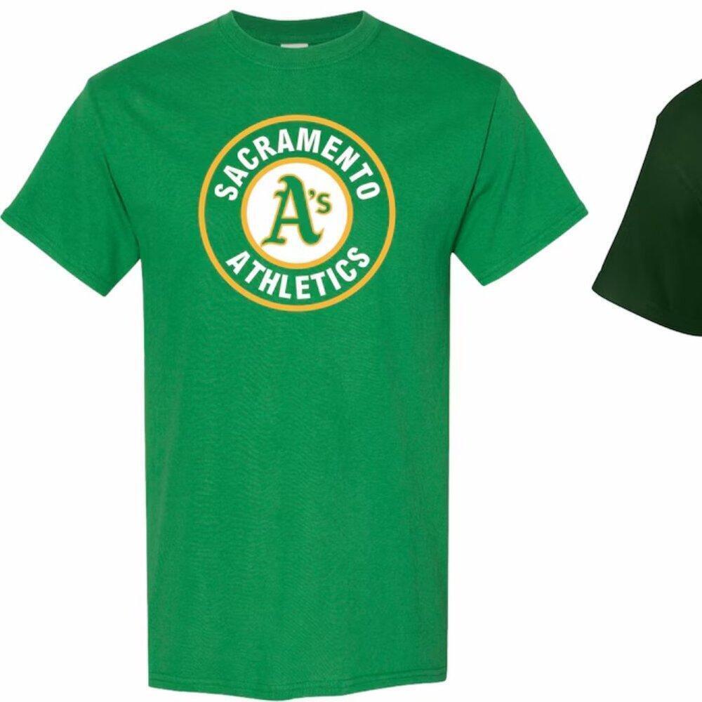 Sacramento A_S Sacramento Athletics Oakland A_S Irish Green Tee Shirt